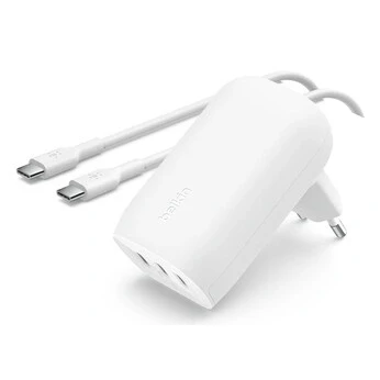 Afbeelding van Belkin 67w 3 port USB C PD Charger White