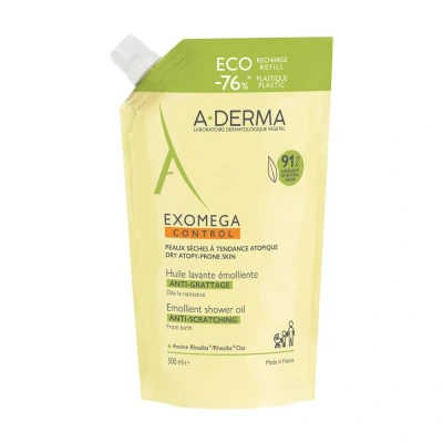Afbeelding van Douchegel A Derma Navulling Ideaal voor kinderen en volwassenen (500 ml)