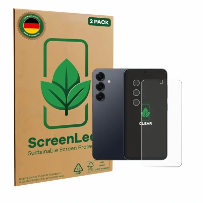 Afbeelding van ScreenLeaf Screenprotector voor Samsung Galaxy S25 Enterprise Edition (Voor+Camera) Duurzame schermbescherming Folie Beschermfolie transparant (2 Stuks)