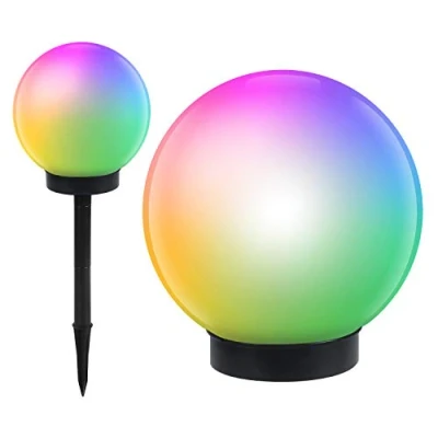Afbeelding van Solar LED Lichtbollen Tuinverlichting kleur ledlampje 16x16x19cm GreenBlue GB122