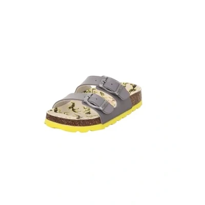 Afbeelding van Superfit Fussbettpantoffel Pantoffels voor kinderen, Maat: 28, Grau/mehrfarbig Hoogwaardig imitatieleer