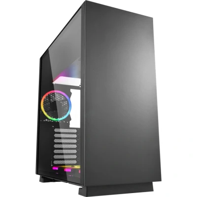 Afbeelding van Sharkoon Pure Steel RGB Midi tower PC behuizing Zwart