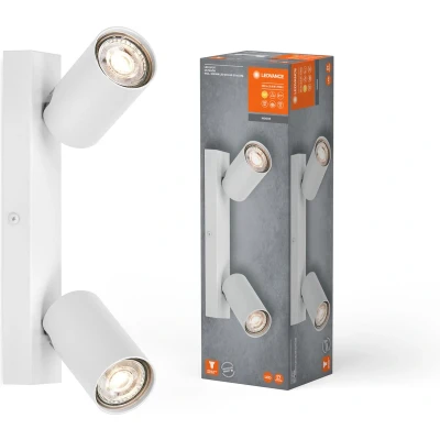 Afbeelding van LEDVANCE Octagon LED spot, dimbaar, 2 lamps, wit