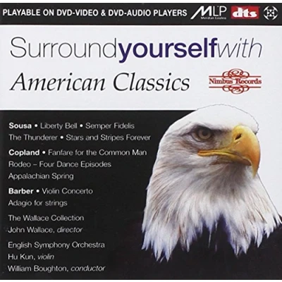 Afbeelding van John Wallace, Hu Kun, English Symphony Orchestra, William Boughton American Classics: Copland, Barber, Sousa (DVD)