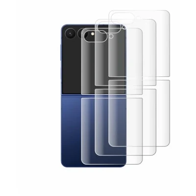Afbeelding van Savvies Screenprotector voor Samsung Galaxy Z Flip 7 (Achterkant) Folie Beschermfolie transparant volledig dekking (4 Stuks)