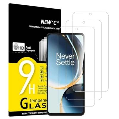 Afbeelding van NEW&#039;C 3 Stuks, Screen Protector voor OnePlus Nord CE Lite 5G,OnePlus N30 5G, Gehard Glass Schermbeschermer Film 0.33 mm ultra transparant, resistent