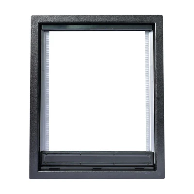 Afbeelding van Petrich Huisdierluik zwart met flexibele flap Large