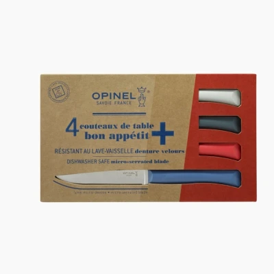 Afbeelding van Opinel N125 Bon Appétit+ Primo Tafelmessenset 4 delig Multicolor