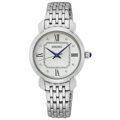 Afbeelding van Seiko SUR497P1 Horloge staal zilverkleurig wit 29,2 mm