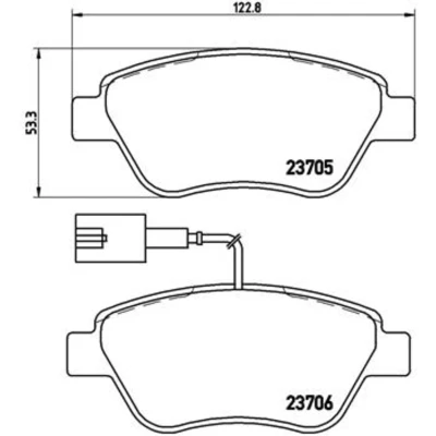 Afbeelding van Brembo Remblokset P 23 141