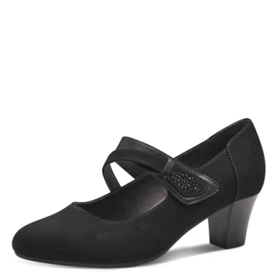Afbeelding van Jana Mary Jane Vegan damespumps met riem, zwart2, 42 EU