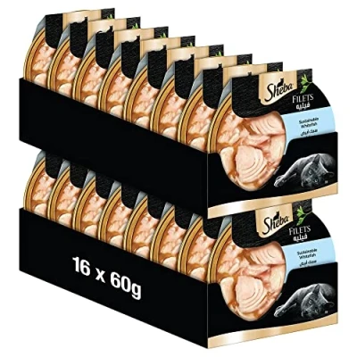 Afbeelding van Sheba Schelpenfilets Duurzame Witvis 16X60G