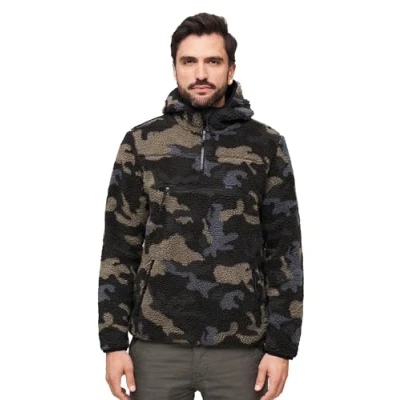 Afbeelding van Brandit Fleece trui, Heren, Maat: 4XL, Dark camouflage