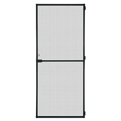 Afbeelding van Schellenberg 70931 Vliegengaas voor balkondeur, insectenbescherming deur Action 100 x 210 cm gedeeld, 14 mm inbouwdiepte, antraciet