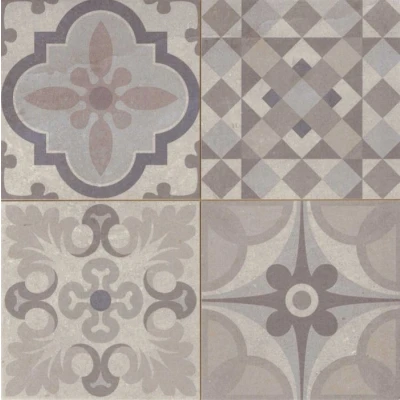 Afbeelding van Skyros Gris decor 44,2x44,2 Vloertegel badkamer