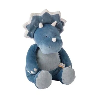 Afbeelding van Noukie&#039;s Knuffel Dino blauw Veloudoux Ops 40cm