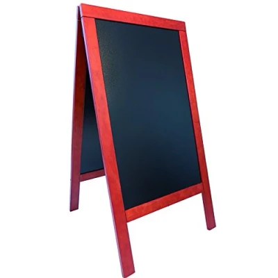 Afbeelding van Securit Duplo stoepbord mahonie 135x70cm