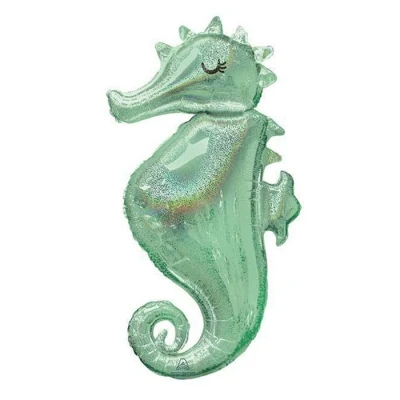 Afbeelding van Helium ballon Zeemeermin Mermaid Zeepaardje 96cm