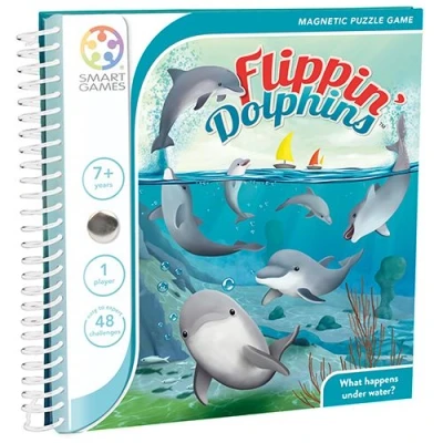 Afbeelding van Smart games magnetisch puzzelspel flippin&#039; dolphins