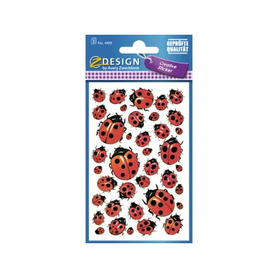 Afbeelding van Avery Av 4400 Etiket 3 Vel Lieveheersbeestjes 10 Setjes Met