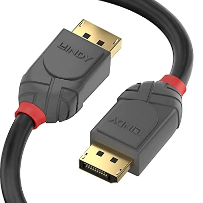 Afbeelding van Lindy 36484 1m DisplayPort Zwart, Grijs kabel