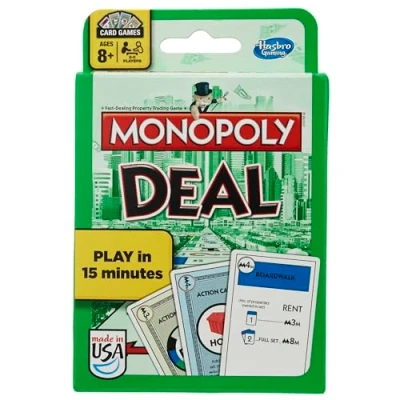 Afbeelding van Hasbro B0965 Monopoly Deal Family Card Game US Version Fast Dealing Property Trading