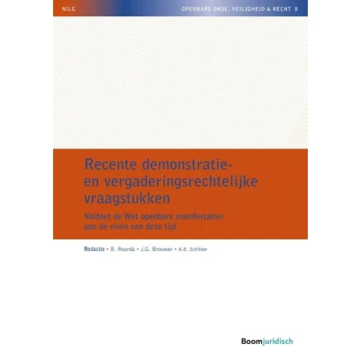 Afbeelding van NILG Openbare Orde, Veiligheid &amp; Recht 8 Recente demonstratie en vergaderingsrechtelijke vraagstukken