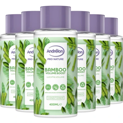 Afbeelding van 6x Andrelon Conditioner Bamboo Volume Boost 400 ml