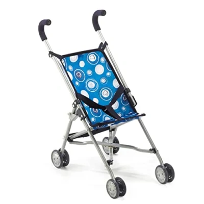 Afbeelding van Bayer Chic 2000 Poppenbuggy Roma, poppenwagen, mini buggy, jongens, blauw, 50 x 29 57 cm