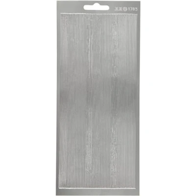 Afbeelding van Stickers zilver hulst 10x23 cm