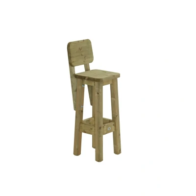Afbeelding van Talen barkruk met rugleuning 83 cm zithoogte