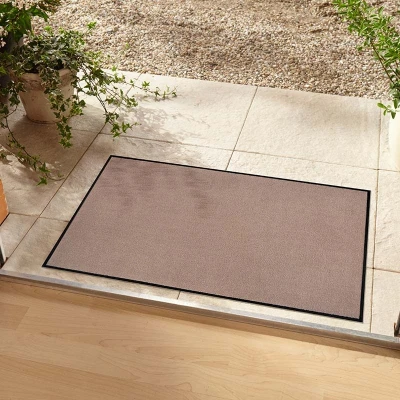 Afbeelding van Effen Deurmat Plain Wasbaar 30C Beige 40x60 Cm