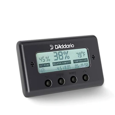 Afbeelding van Planet Waves PW HTS Temperatuur &amp; Vochtigheidsmeter Zwart Plastic