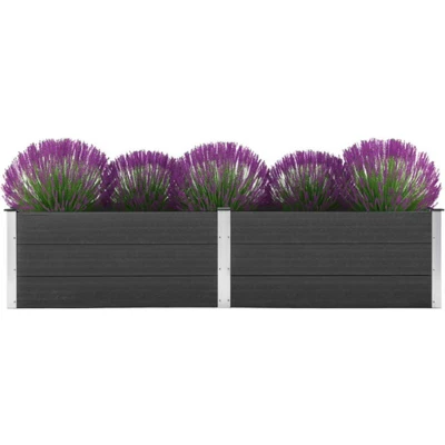Afbeelding van Plantenbak verhoogd 250x100x54 cm HKC grijs