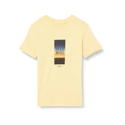Afbeelding van JACK &amp; JONES JORLUCCA FASTRUNNER2 Tee SS Crew JNR, Italian Straw, 140 cm