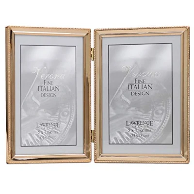 Afbeelding van Lawrence Frames Fotolijst, Metaal, Goud, 5 x 7 Dual