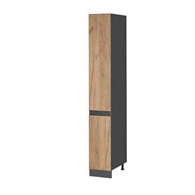 Afbeelding van Vicco Apotheekkast &quot;R Line&quot;, Krachtige eik goud/Antraciet, 30 cm J vorm