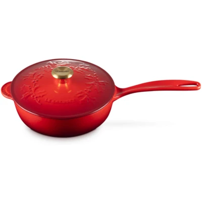 Afbeelding van Le Creuset Sauspan Holly Kersenrood 21 cm
