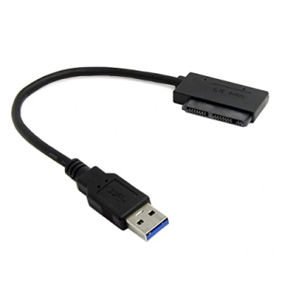 Afbeelding van Cablecc USB 3.0 naar Micro SATA 7+9 16 Pin 1.8 &quot;90 Graden Hoekige Harde Schijf Driver SSD Adapter Kabel 10 cm