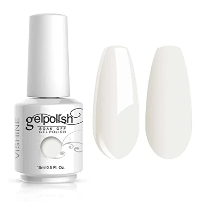 Afbeelding van Vishine GelPolish Soak Off nagellak, semi permanent, UV, LED, manicure, gel, wit (1421)