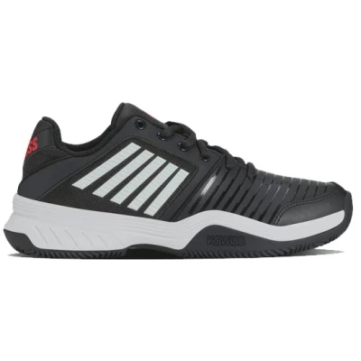 Afbeelding van Tennisschoen K Swiss Men Court Express HB Stretch Limo Bright White High Rise Red Schoenmaat 44