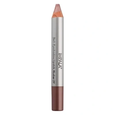 Afbeelding van Impala jumbo potlood 3 in 1 oogschaduw, lippenstift en blush kleur 09 Bruin metallic