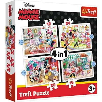 Afbeelding van Minnie Mouse 4 in 1 Puzzel 5900511343557