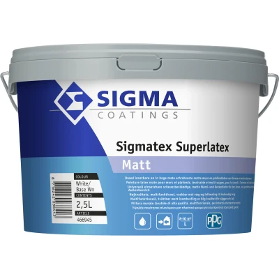 Afbeelding van Sigmatex Superlatex Matt Muurverf 2,5 liter Mengbaar