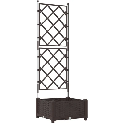Afbeelding van vidaXL Tuinplanten Bruin Kunststof 40 x 125 cm