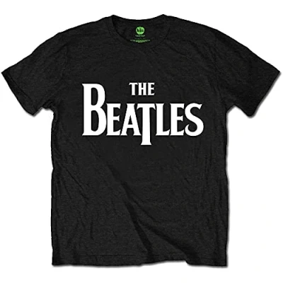 Afbeelding van The Beatles Drop T Logo Heren shirt XL Zwart