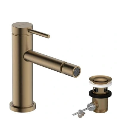 Afbeelding van Hansgrohe hg bidet mixer tecturis s with pop up waste set 73201140
