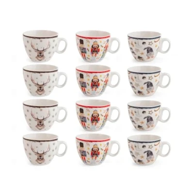 Afbeelding van H&amp;h set 12 tazze t noel cc220