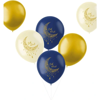 Afbeelding van Folat Ballonnen Eid Mubarak 33cm 6 stuks