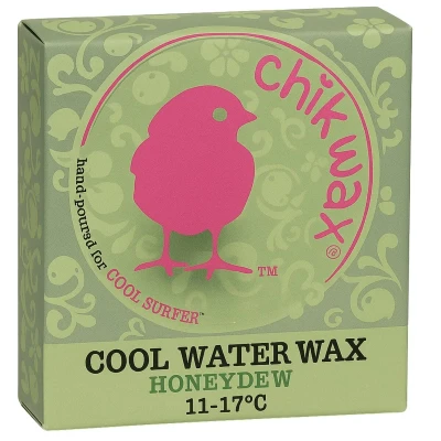 Afbeelding van Chikwax Surf Wax Cool Water Honeydew 11 17C Grip en Tractie voor Surfers Milieuvriendelijk